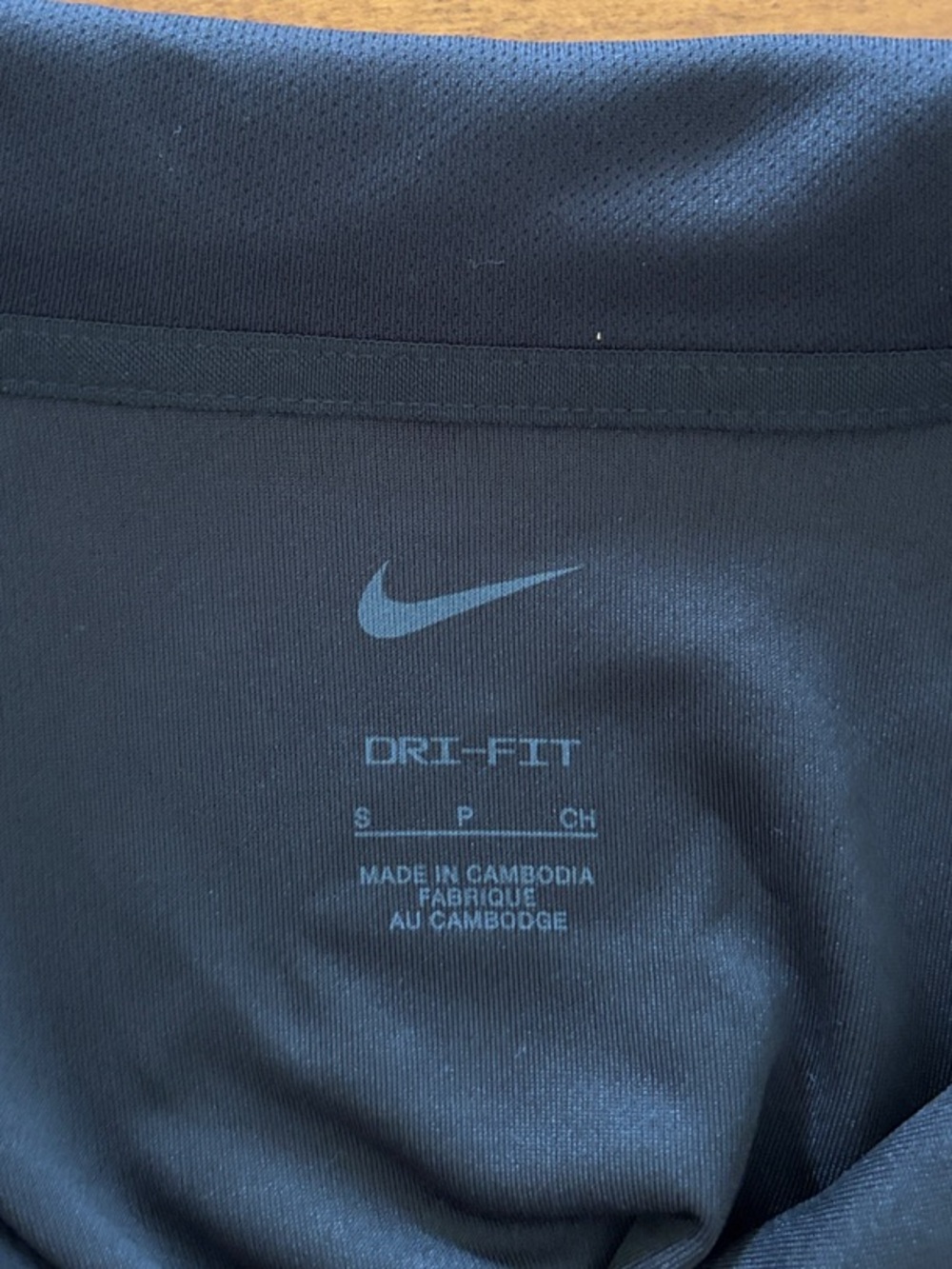 Nike Men’s Dry-fit Black Polo with White Swoosh - Picture 5 of 6